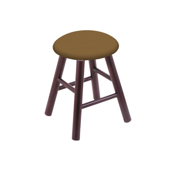 Maple Vanity Stool, Dark Cherry Finish, Graph Seat